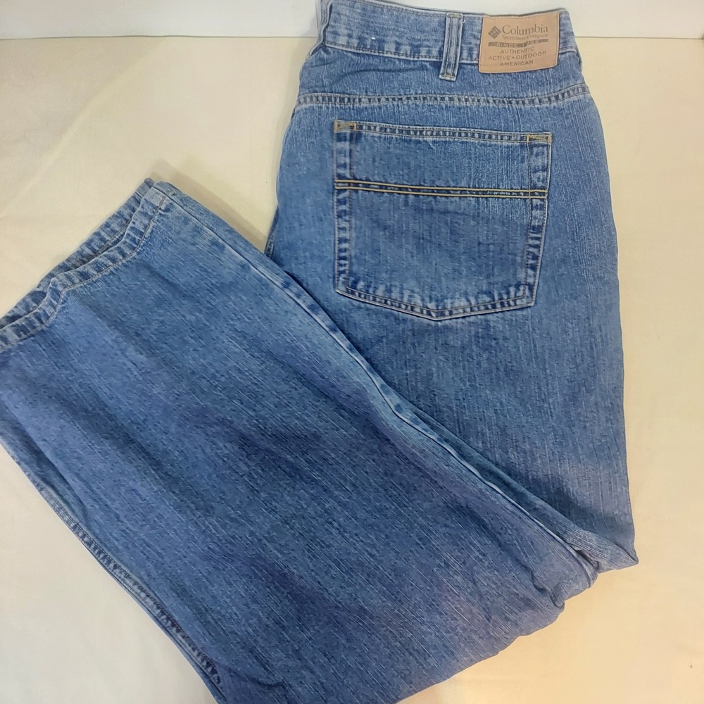 Columbia Sportswear Company Men's Jeans Size 40x32 Blue Denim Cotton